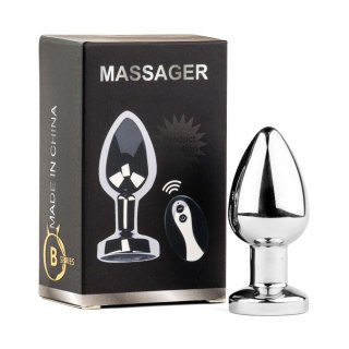 Metal Butt Plug M Vibrator USB - Remote Control B - Series HeavyFun