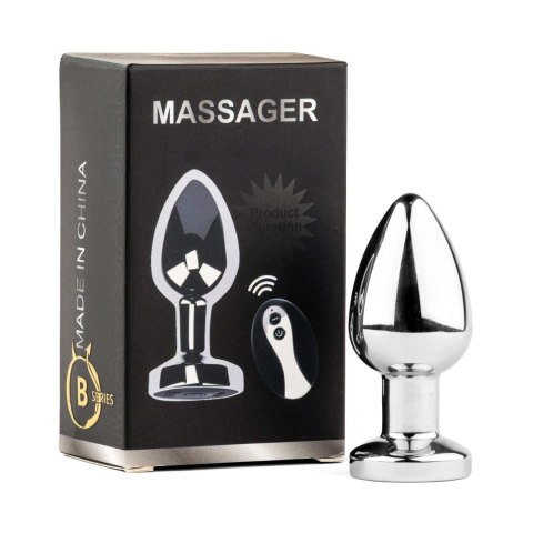 Metal Butt Plug M Vibrator USB - Remote Control B - Series HeavyFun