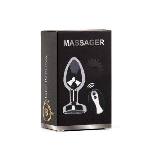 Metal Butt Plug M Vibrator USB - Remote Control B - Series HeavyFun