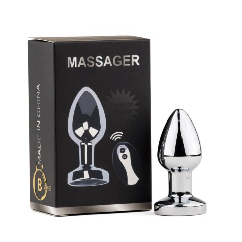Metal Butt Plug S Vibrator USB - Remote Control B - Series HeavyFun