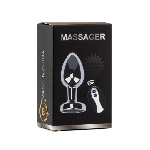 Metal Butt Plug S Vibrator USB - Remote Control B - Series HeavyFun