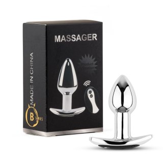 Metal Butt Plug S Vibrator USB - Remote Control B - Series HeavyFun