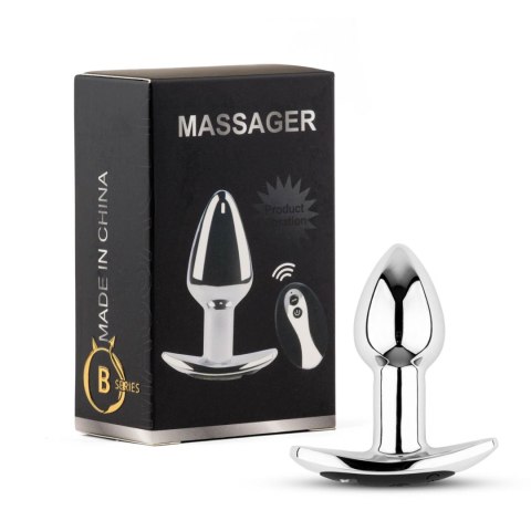 Metal Butt Plug S Vibrator USB - Remote Control B - Series HeavyFun