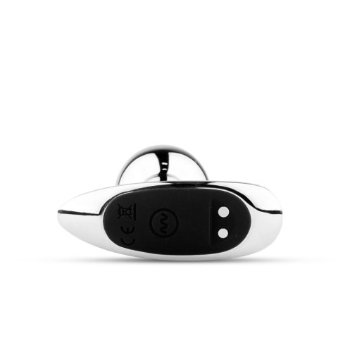 Metal Butt Plug S Vibrator USB - Remote Control B - Series HeavyFun
