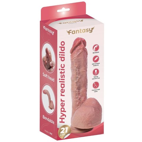 Flexible silicone dildo Hyper Realistic Dildo 21 cm Fantasy