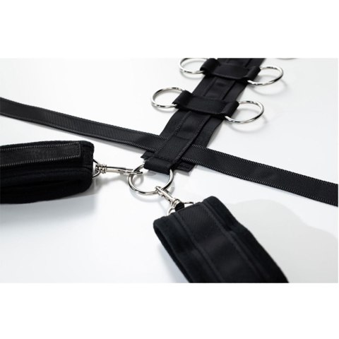 Harness with adjustable neck, belt and breastplate with rings Fantasy