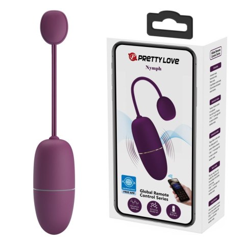 PRETTY LOVE - Nymph, 12 vibration functions Mobile APP Long-distance Control, ABS, 1 AAA battery Pretty Love