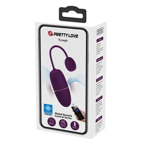 PRETTY LOVE - Nymph, 12 vibration functions Mobile APP Long-distance Control, ABS, 1 AAA battery Pretty Love