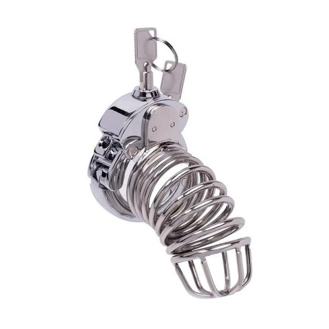 Stainless Steel Penis Cage 1 with Advanced Locking Mechanism Fantasy