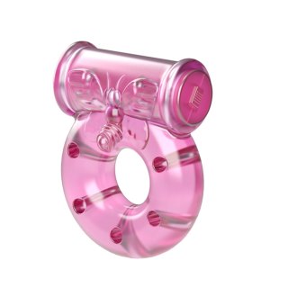 Vibrating Cock Ring & Condom Set - Pink BAILE