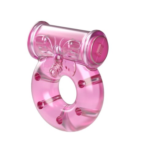 Vibrating Cock Ring & Condom Set - Pink BAILE