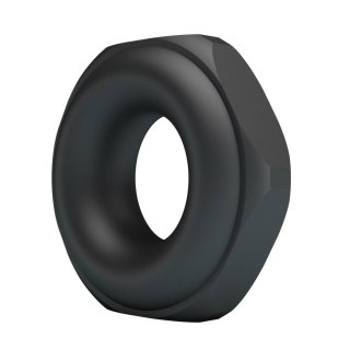Crazy Bull Jarvius Super Soft Silicone Cock Ring - Black Crazy Bull