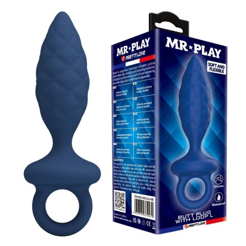 MR. PLAY Butt Plug with Loop - Size L Mr. Play