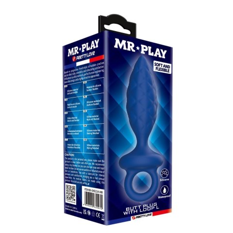 MR. PLAY Butt Plug with Loop - Size L Mr. Play