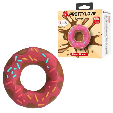 Pretty Love Berry Super Donut Silicone Cock Ring Pretty Love