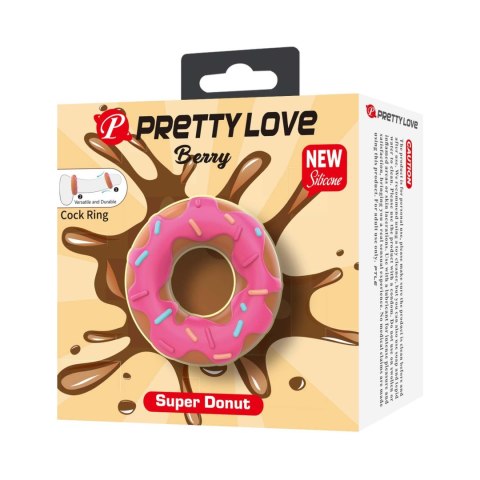 Pretty Love Berry Super Donut Silicone Cock Ring Pretty Love