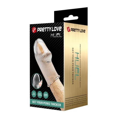 Pretty Love Huel Penis Sleeve (Clear) Pretty Love