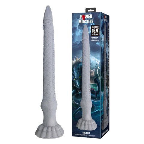 Power Monsters Basilisk - 43 cm Rippled Monster Silicone Dildo Power