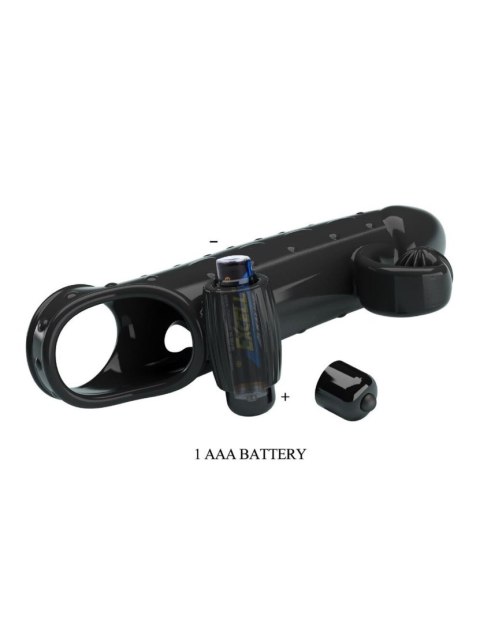PRETTY LOVE - ROMANCE - VIBRATING PENIS SLEEVE BLACK Romance