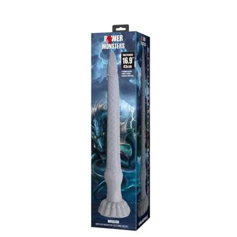 Power Monsters Basilisk - 43 cm Rippled Monster Silicone Dildo Power