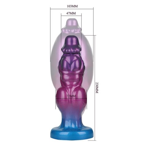 Power Monsters Rift Titan - 24 cm Rippled Monster Silicone Dildo Power