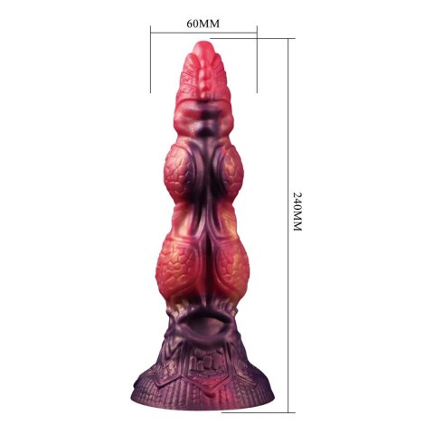 Power Monsters Savage Beastlord - 24 cm Rippled Monster Silicone Dildo Power