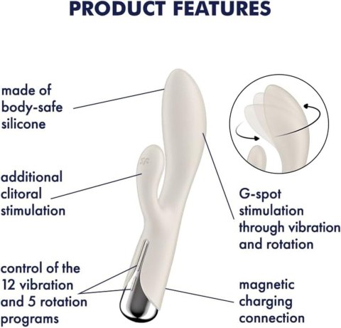 Satisfyer Spinning Rabbit 1 Beige Satisfyer