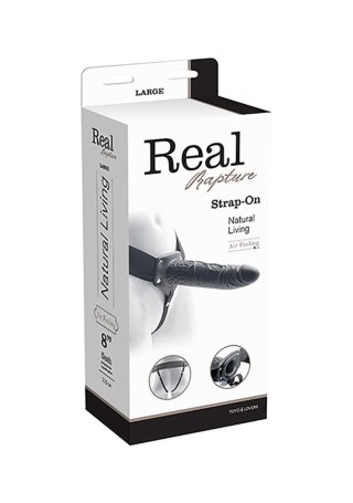 Proteza-FALLO STRAP ON CAVO REAL RAPTURE 8 BLACK MSX Distribution S.r.l.