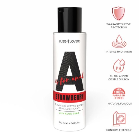 Anal Lubricant A Is for Strawberry 120 ml MSX Distribution S.r.l.