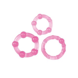 Kit di 3 anelli fallici Timeless Stud (rosa) MSX Distribution S.r.l.