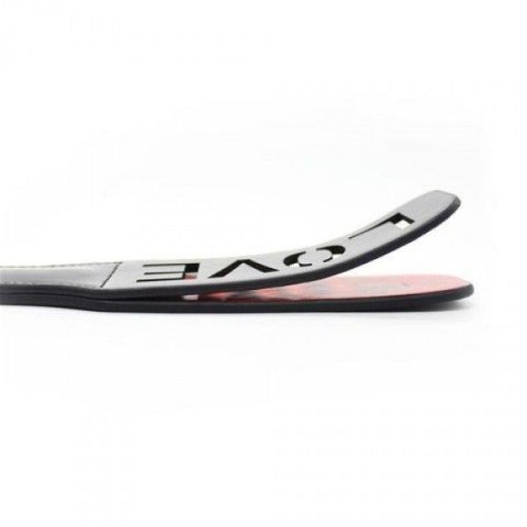 Pejcz-Paletta Doppia Double Spank Paddle Love black MSX Distribution S.r.l.