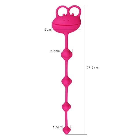 10"" Silicone Frog Anal Beads LoveToy - Boys of Toys Sp. z o.o. (dystrybutor)