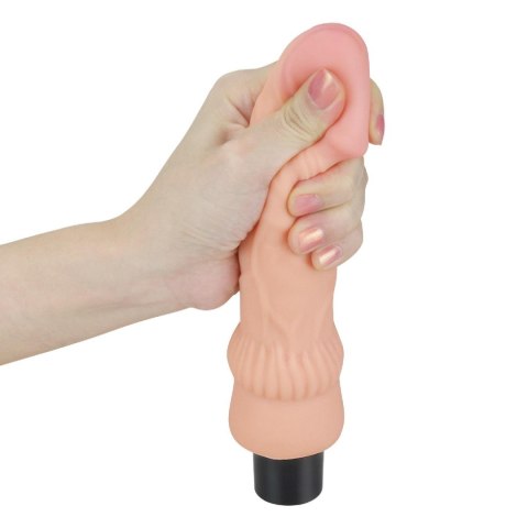 7.8"" REAL SOFTEE Vibrating Dildo LoveToy - Boys of Toys Sp. z o.o. (dystrybutor)