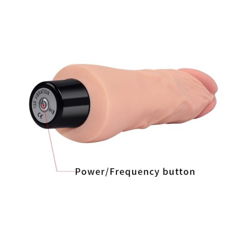 7"" REAL SOFTEE Vibrating Dildo LoveToy - Boys of Toys Sp. z o.o. (dystrybutor)
