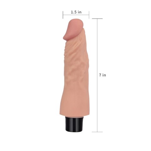 7"" REAL SOFTEE Vibrating Dildo LoveToy - Boys of Toys Sp. z o.o. (dystrybutor)