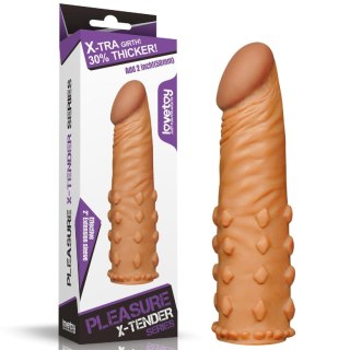Add 2"" Pleasure X Tender Penis Sleeve Brown LoveToy - Boys of Toys Sp. z o.o. (dystrybutor)
