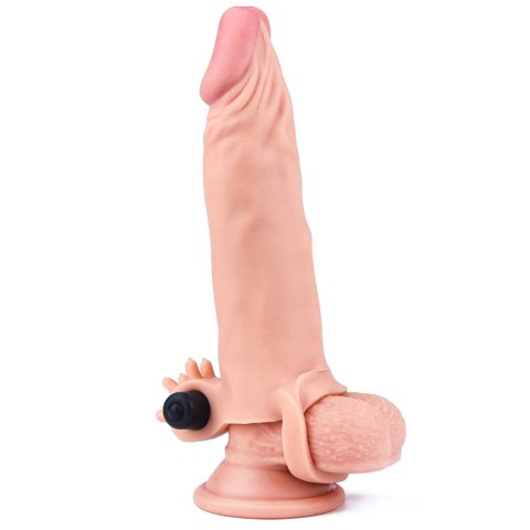 Add 2"" Pleasure X Tender Vibrating Penis Sleeve Flesh LoveToy - Boys of Toys Sp. z o.o. (dystrybutor)