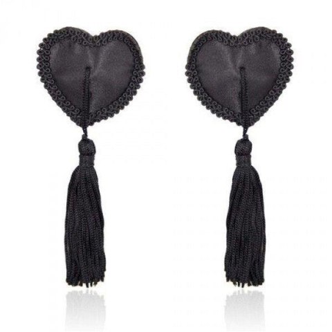 Bielizna-Heart Nipples Tassels BLACK MSX Distribution S.r.l.