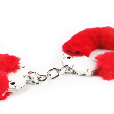 Fetish Pleasure Fluffy Handcuffs Red LoveToy - Boys of Toys Sp. z o.o. (dystrybutor)