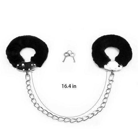 Fetish Pleasure Fluffy Leg Cuffs Black LoveToy - Boys of Toys Sp. z o.o. (dystrybutor)