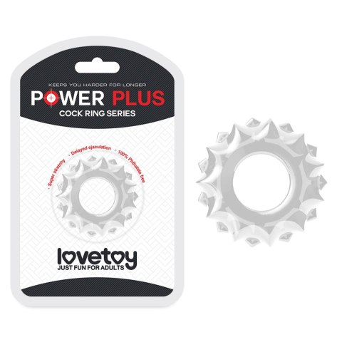 POWER PLUS Cockring Clear LoveToy - Boys of Toys Sp. z o.o. (dystrybutor)