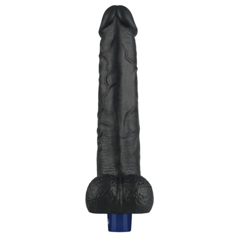 10.5" REAL SOFTEE Rechargeable TPE Vibrating Dildo(Black) LoveToy - Boys of Toys Sp. z o.o. (dystrybutor)