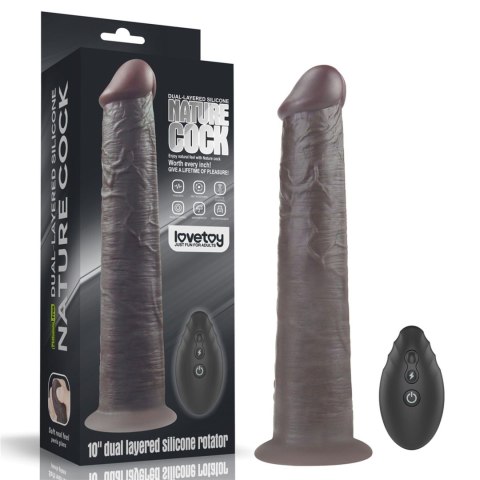 10'' Dual Layered Platinum Silicone Rotator LoveToy - Boys of Toys Sp. z o.o. (dystrybutor)