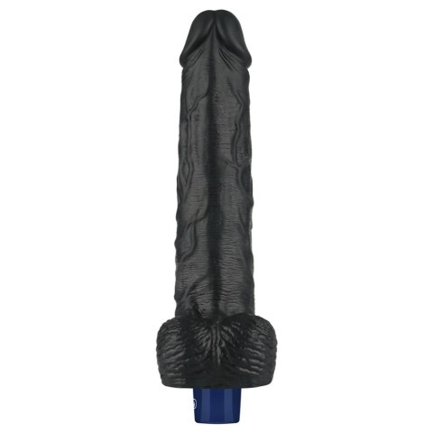 10" REAL SOFTEE Rechargeable TPE Vibrating Dildo(Black) LoveToy - Boys of Toys Sp. z o.o. (dystrybutor)