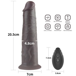 8.0'' Dual Layered Platinum Silicone Rotator LoveToy - Boys of Toys Sp. z o.o. (dystrybutor)