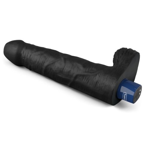 9" REAL SOFTEE Rechargeable TPE Vibrating Dildo(Black) LoveToy - Boys of Toys Sp. z o.o. (dystrybutor)