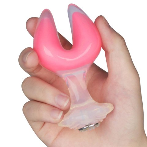 Gemoria Silicone Butt Plug - Dual Crescent (Glow-In-The-Dark) LoveToy - Boys of Toys Sp. z o.o. (dystrybutor)