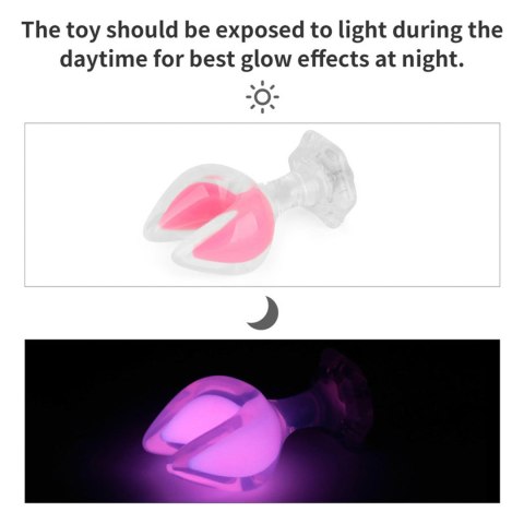 Gemoria Silicone Butt Plug - Dual Crescent (Glow-In-The-Dark) LoveToy - Boys of Toys Sp. z o.o. (dystrybutor)