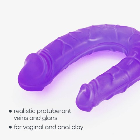 CRUSHIOUS DEEP DIVER DOUBLE DILDO WITH ANAL LUBRICANT 50ML PURPLE Crushious - Lunyvan S.L.