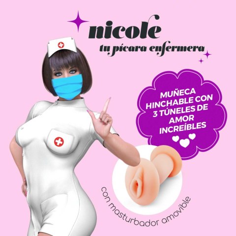 CRUSHIOUS NICOLE LA ENFERMERA INFLATABLE DOLL WITH STROKER Crushious - Lunyvan S.L.